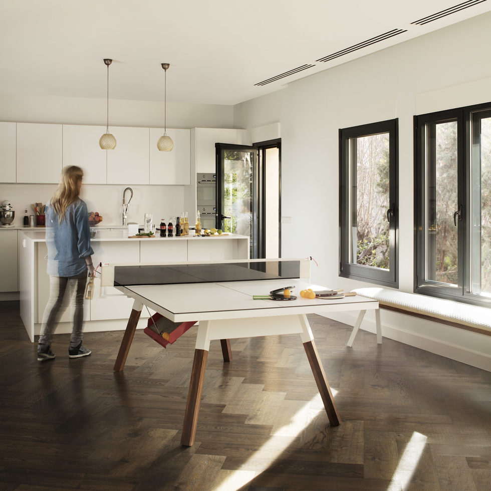 Table de ping-pong blanche220 cm 