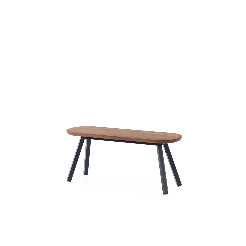 Banc noir 120 cm 