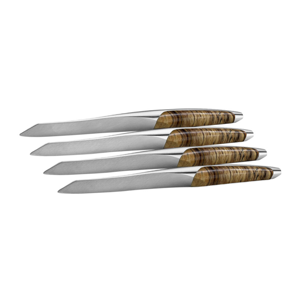 Couteaux à steak en bois flotté
set de 4 pièces 