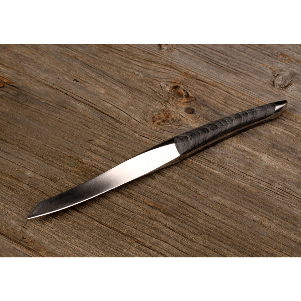 Couteau à steak frêne noir set de 2 