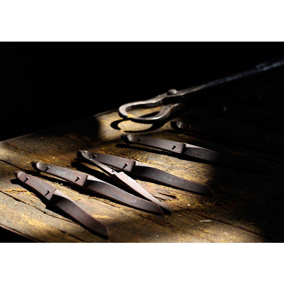 Couteau à steak frêne noir set de 2 