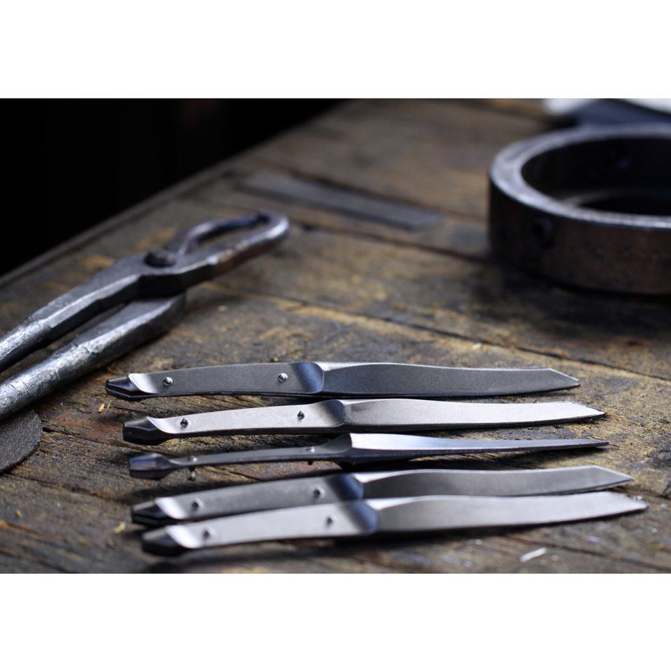 Couteau à steak frêne noir set de 2 