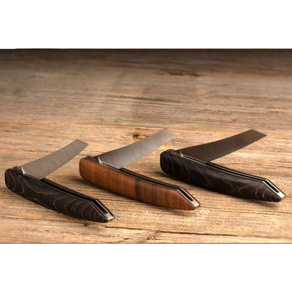 Couteau de poche/steak, noyer 