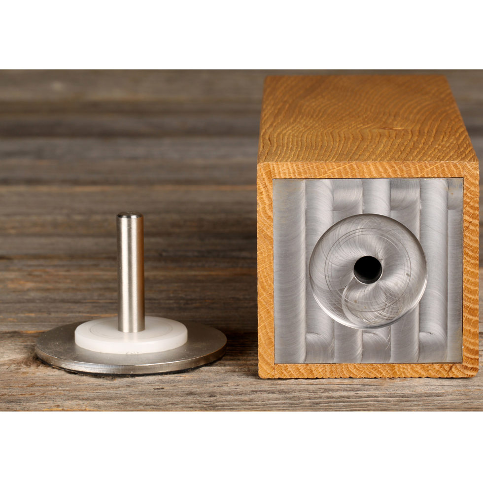 Bloc à couteaux tournant en chêne 