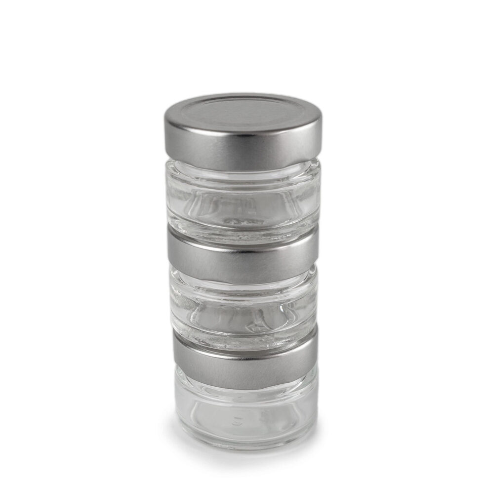 Récipient en verre pour moulin 3 Set 