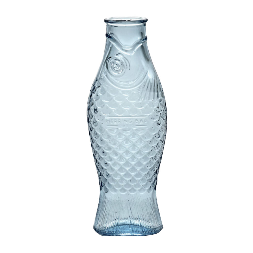Karaffe Fisch, blau 
