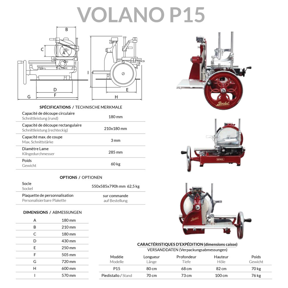Schneidemaschine Berkel Volano P15 schwarz Berkel