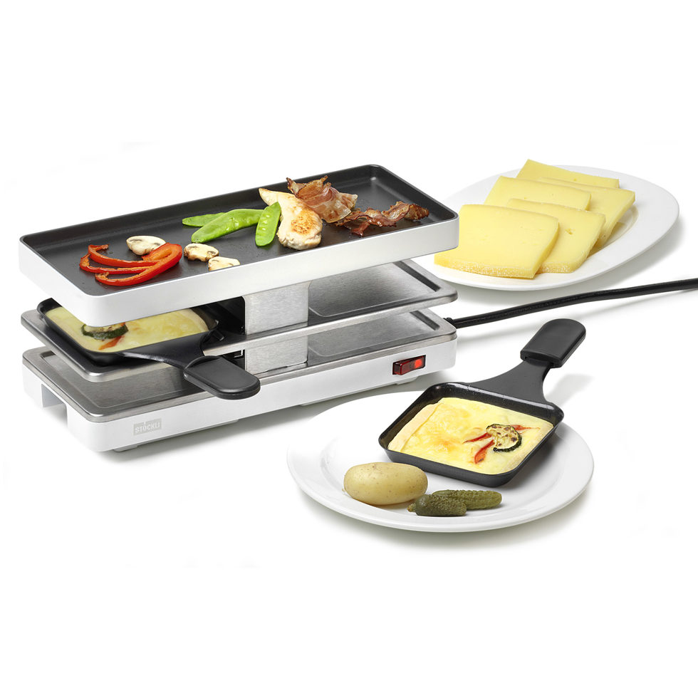 Raclette Twin Base blanc 