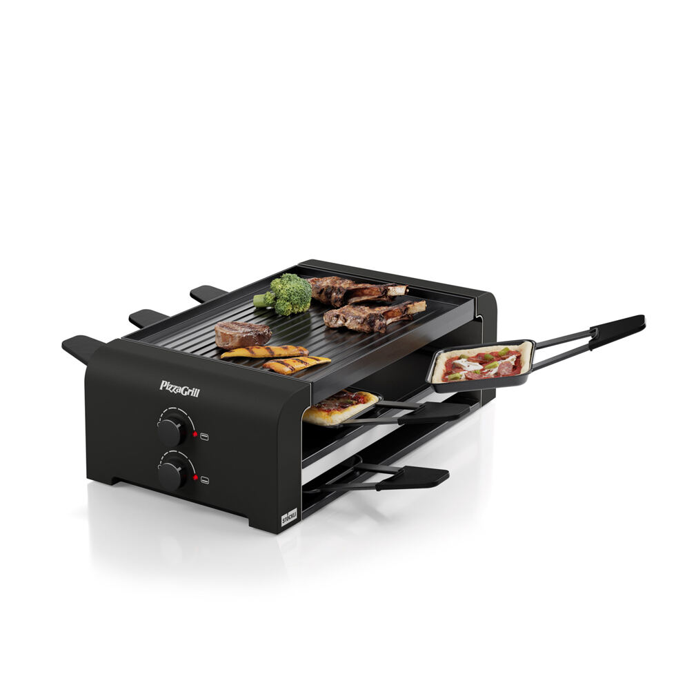 Raclette/pizza grill 6 places
black 