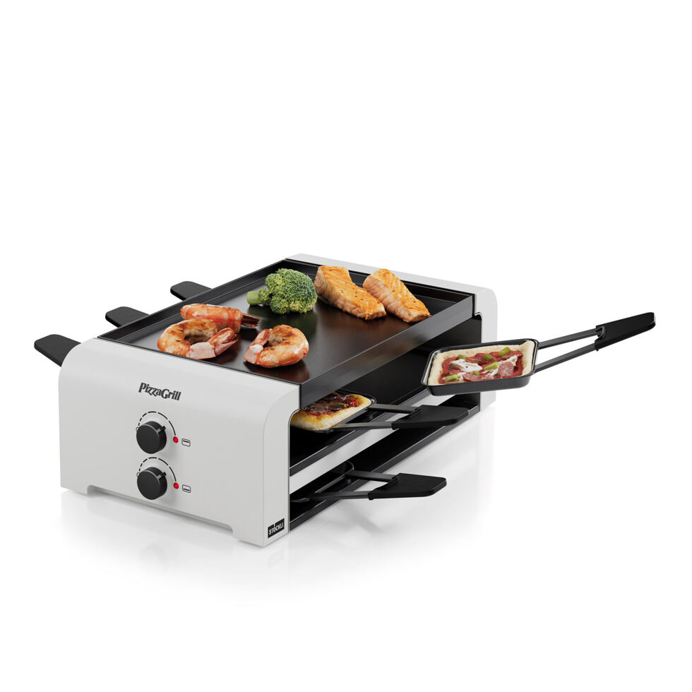 Gril à raclette/pizza 6 place
blanc 