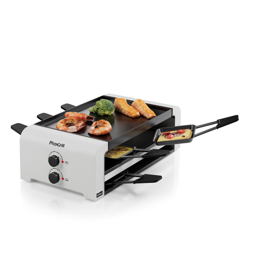 Gril à raclette/pizza 6 place
blanc 