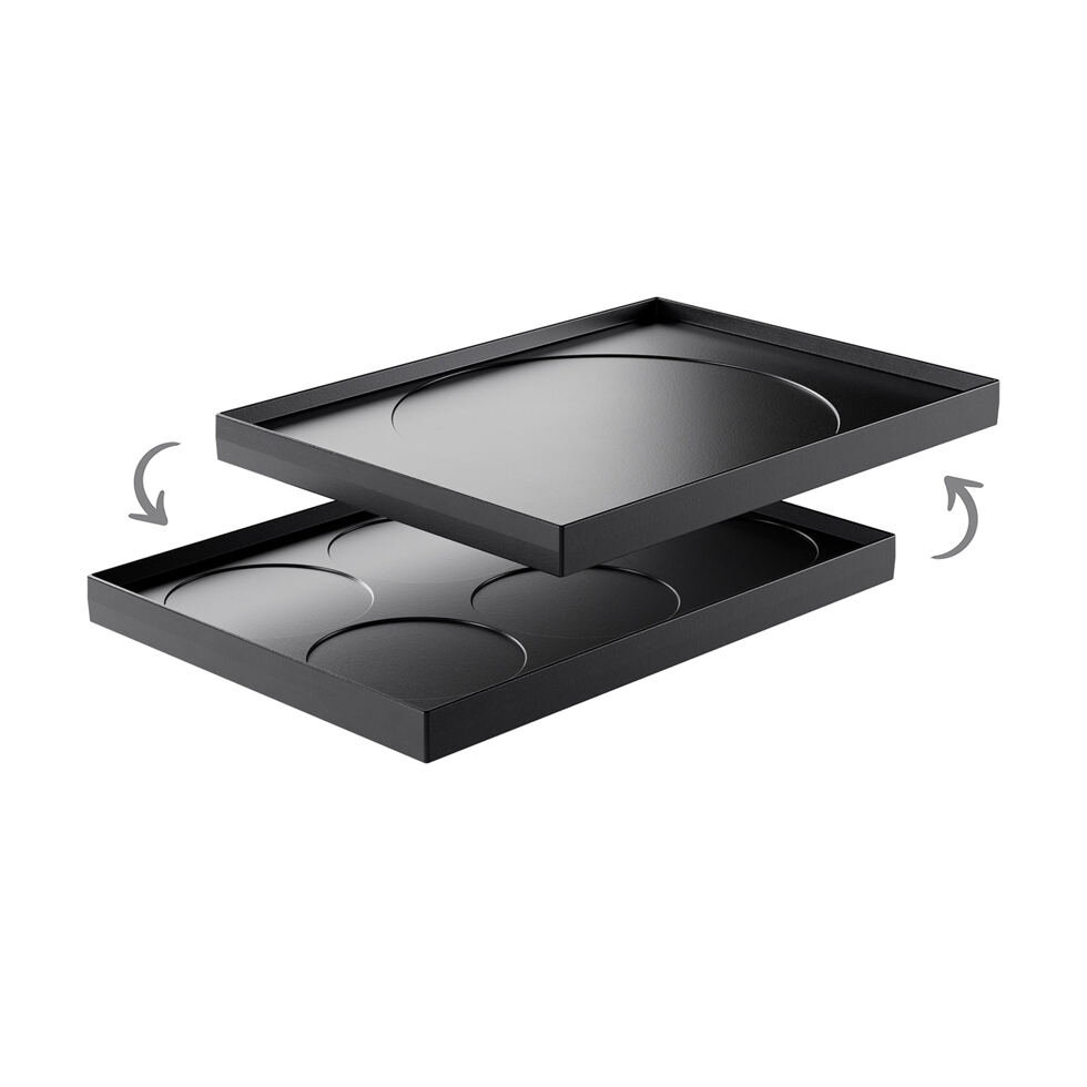 Plaque à crêpes réversible Raclette 6 place 