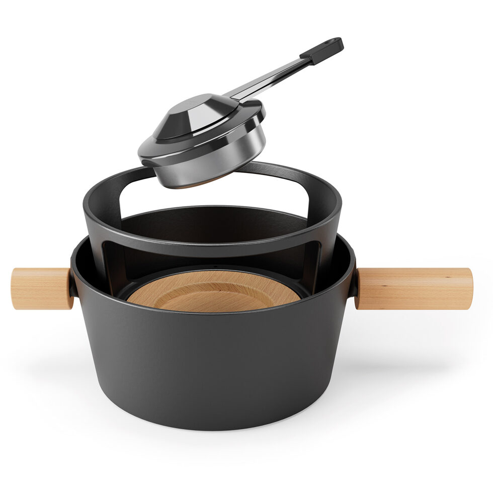 Garniture pour fondue
21 cm, fondue au fromage 