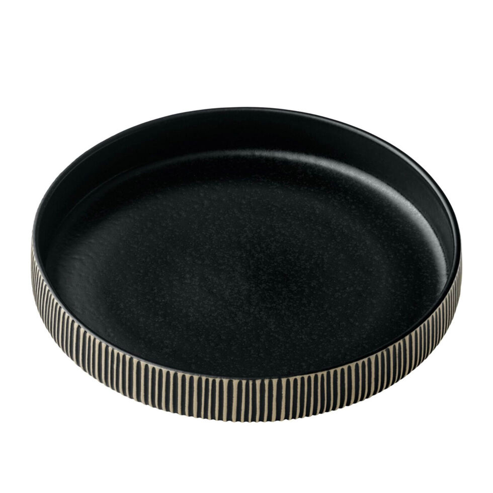 Schale 24 cm
schwarz/weiss 