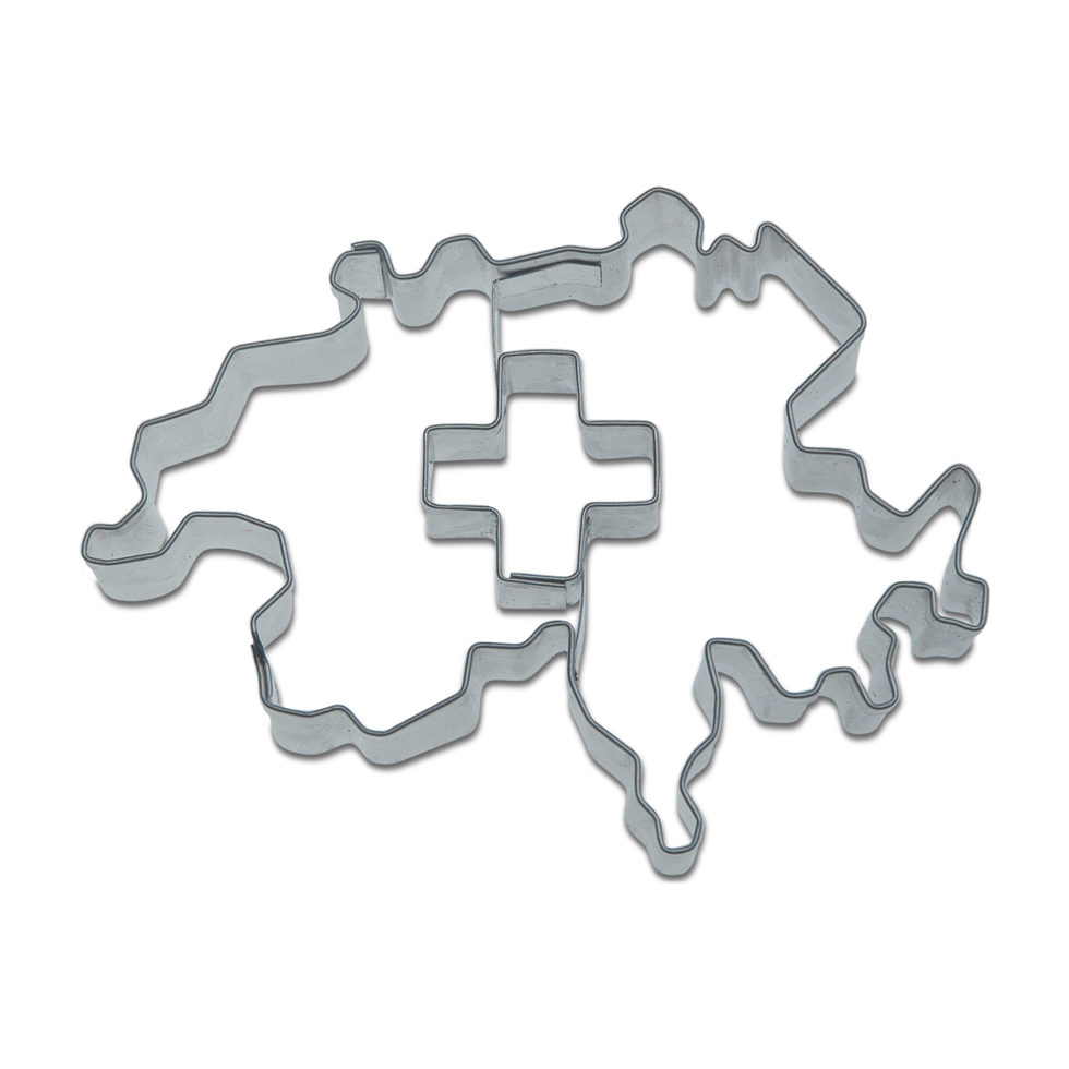 Ausstecher Schweiz mit Kreuz 