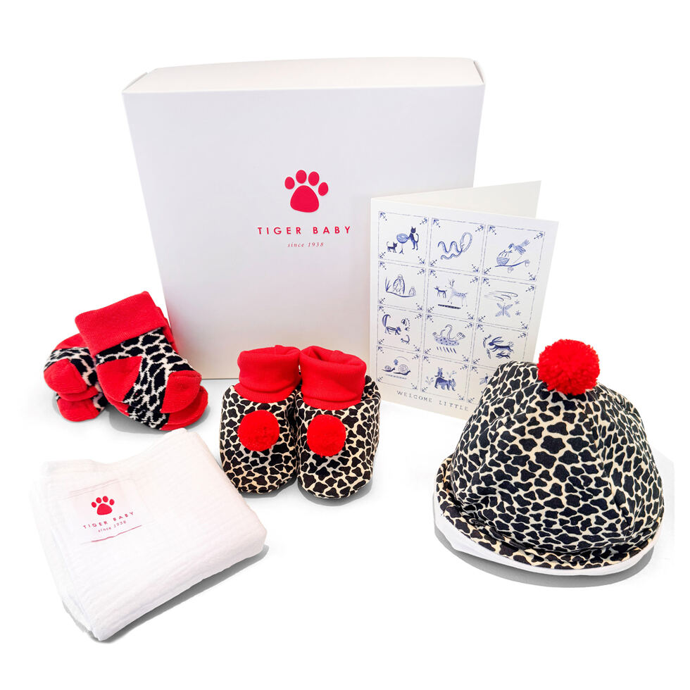 Tigerfink
Babybox  rot 0-6 Monate 