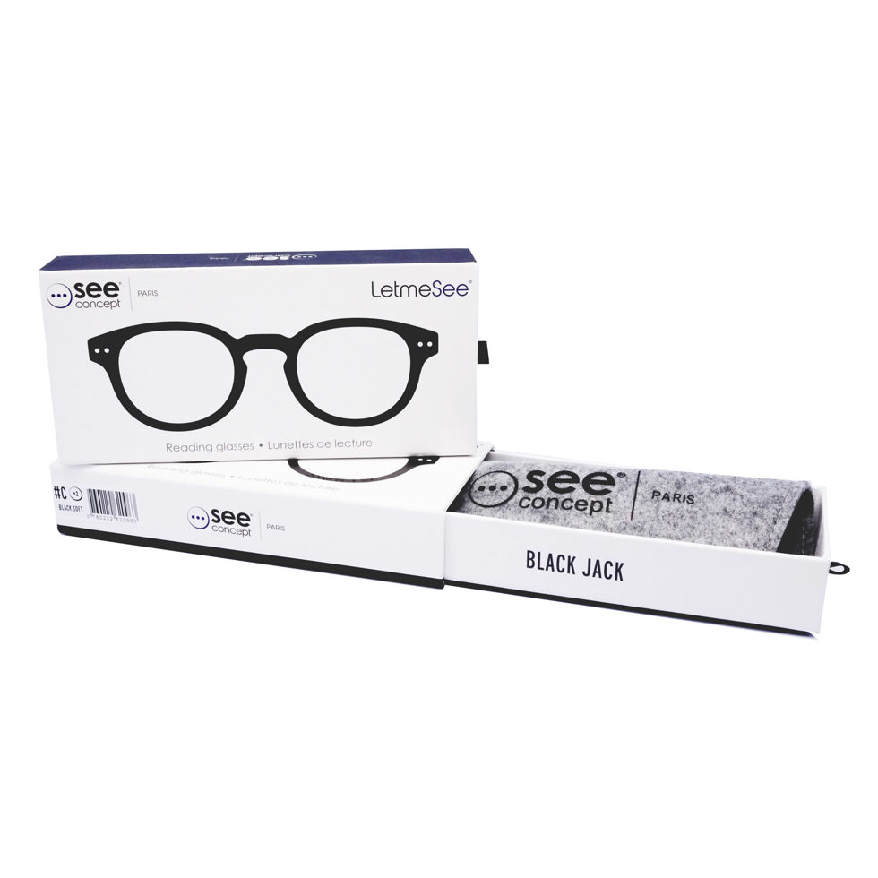 Lesebrille Model #C
Schwarz 
