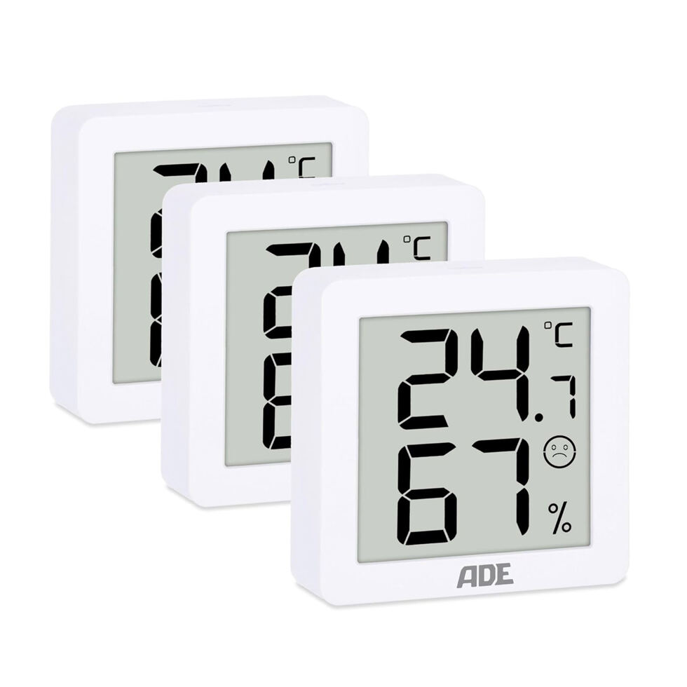 Thermo- /Hygrometer 
Digital 3er Set 