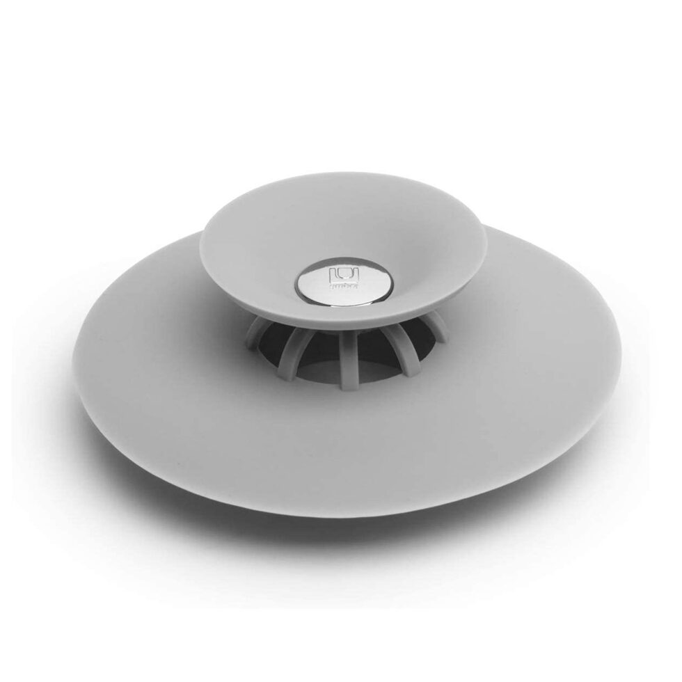 Crépine de drainage / fermeture Flex gris 