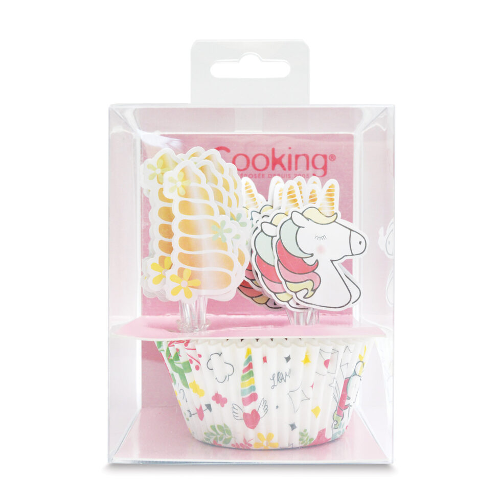 Papierbackformen 
Einhorn 24 Stk. 