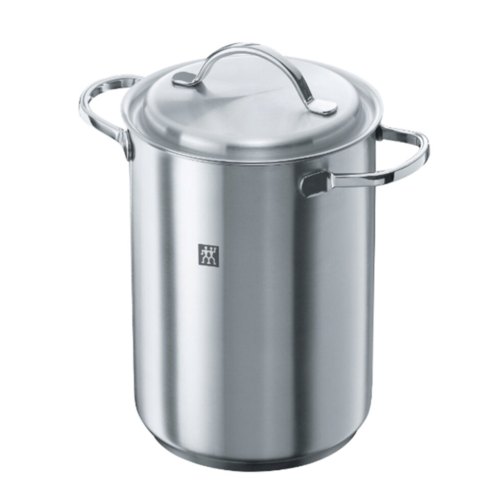 Spargel- und Pastatopf 
mit Einsatz und Deckel 