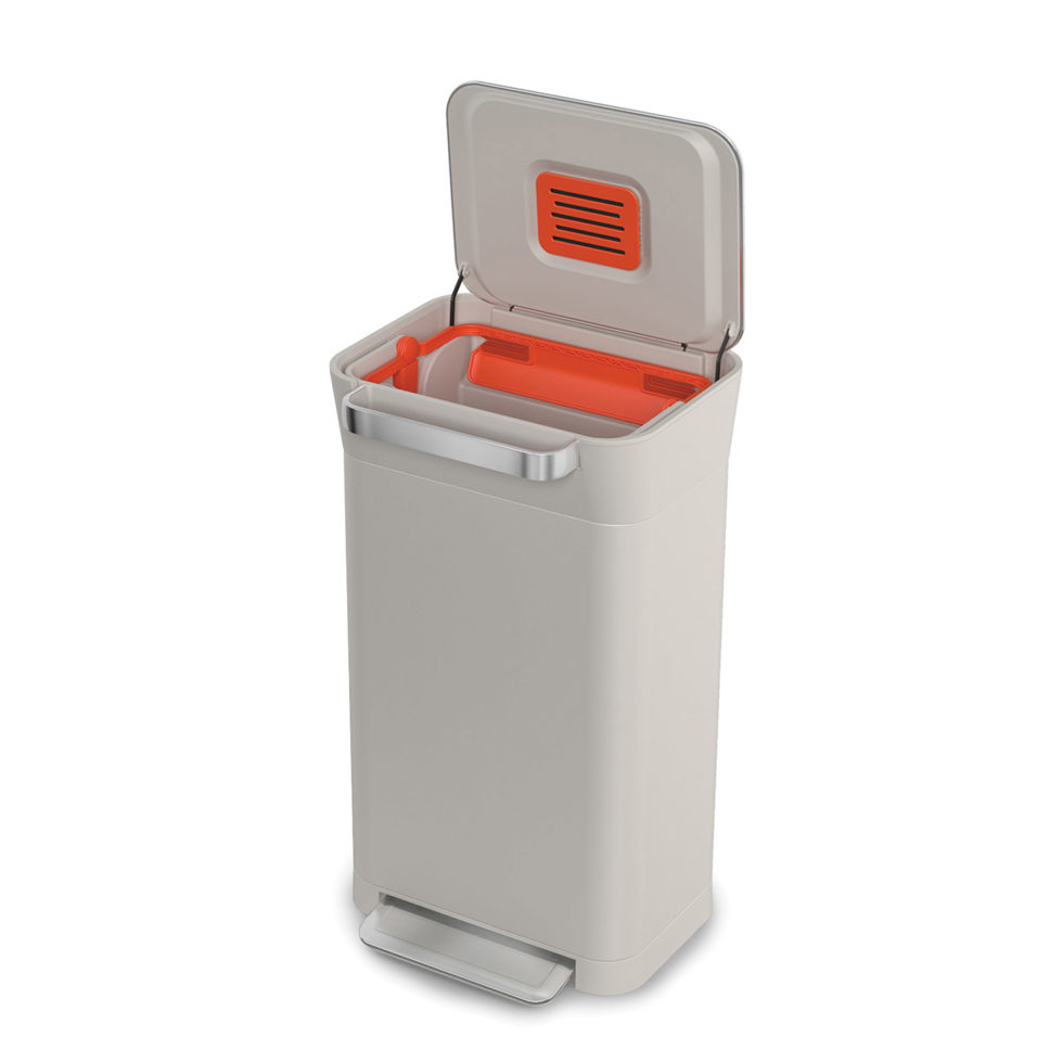 Abfallkübel / Presskübel weiss 60 lt 