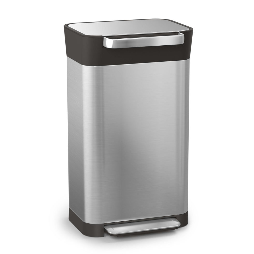 Abfallkübel / Presskübel chrom 60 lt 