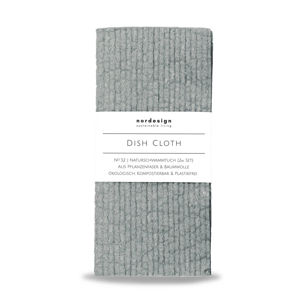 Chiffon éponge naturel
gris, 2 pièces 