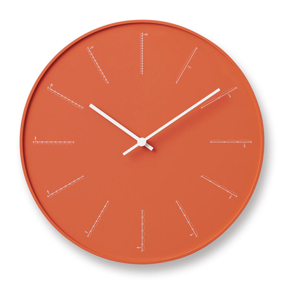 Wanduhr Divide Raster
orange 