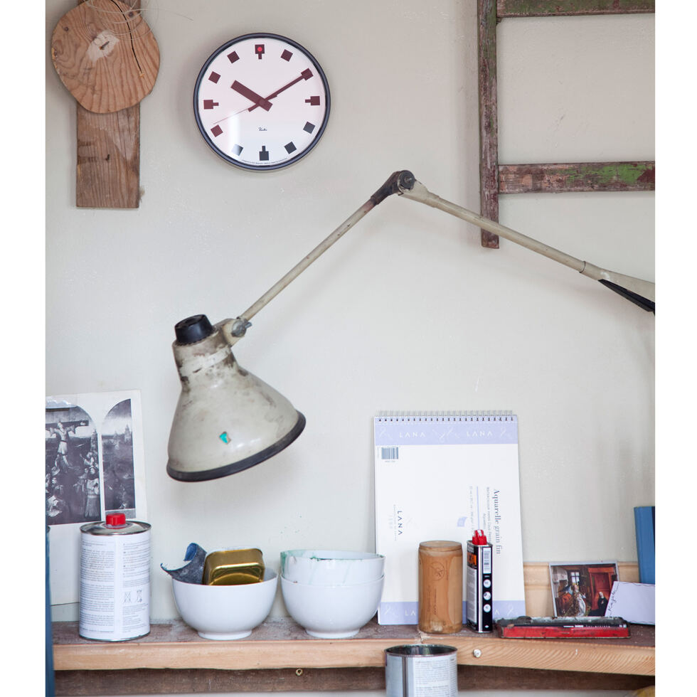 Wanduhr Riki Hibya
weiss 