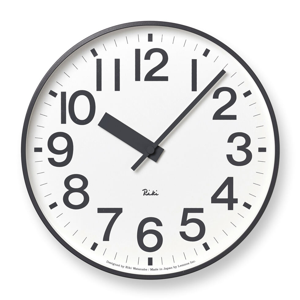 Wanduhr Riki Ziffern
weiss 