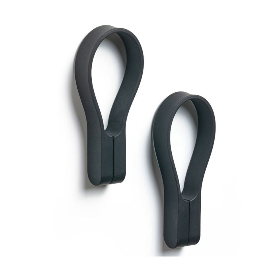 Porte-serviettes noir
2 pièces 