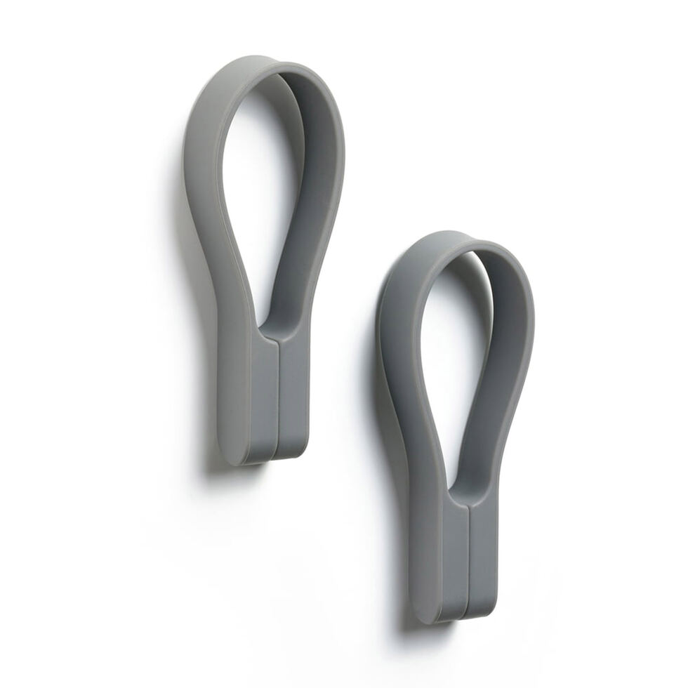 Porte-serviettes gris
2 pièces 